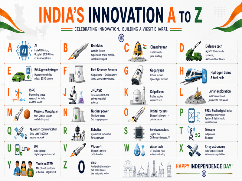 India’s innovation A to Z: Celebrating the ideas shaping new India